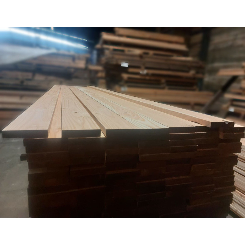 Planche 28x145mm Douglas Raboté Naturel 100% Français | Central Bois