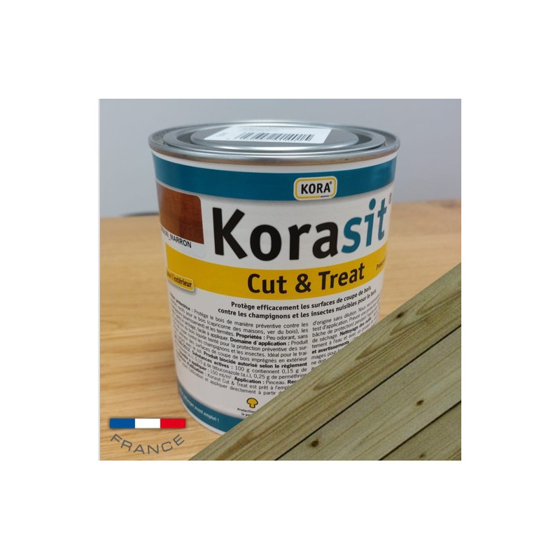 Traitement Coupe KORASIT - Protection contre les Champignons et Insectes - Autoclave Vert