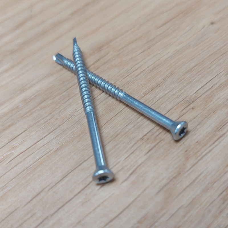 Vis 3.2x40mm Inox A2 Autoforeuse Tête Torx Bardage et Parquet - Boîte de 200 vis