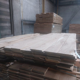 Mi Bois 23x165mm en 2m40 Chêne Raboté Naturel Choix 2-3 | Central Bois