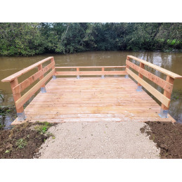 Pieds de poteau à boulonner - ponton TP