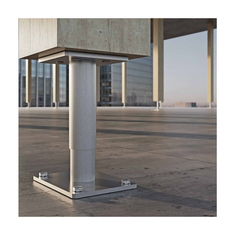 Pied de Poteau Réglable Hauteur H130-170m avec manchon | Central Bois